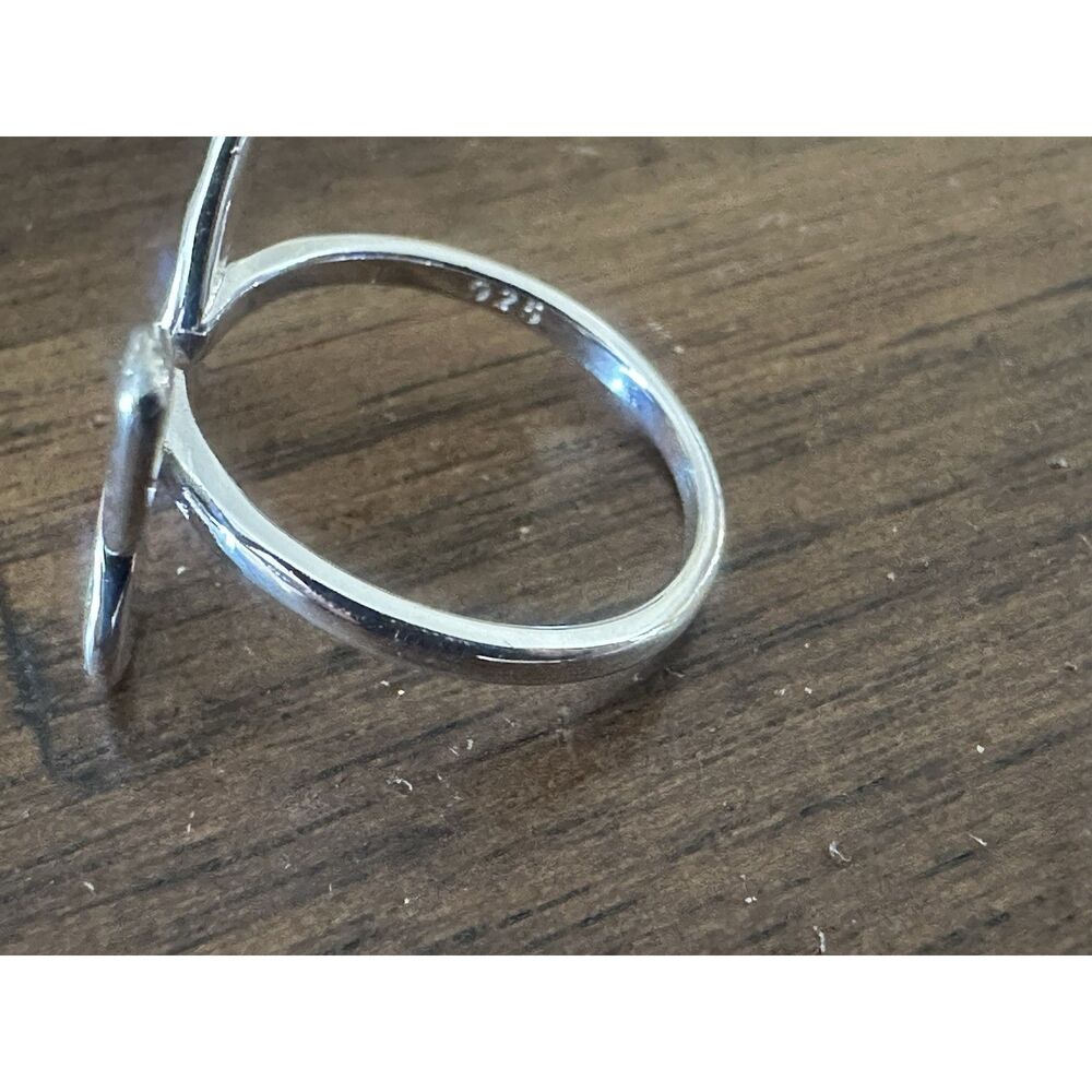 925 Sterling Silver Open Adjustable Butterfly Ring - image 3